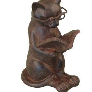 COPY - Reading cat figurine